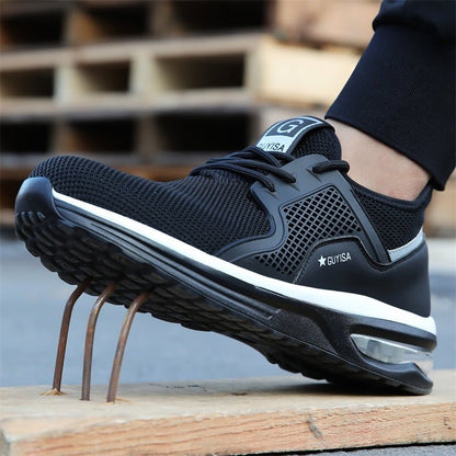 Steel Toe Shoes | Lightweight Men's Work Trainers - 4