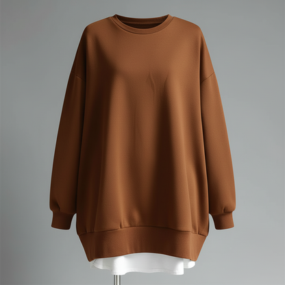 Oversized Sweatshirt for Women | Comfortable Long Sleeve Top - 4