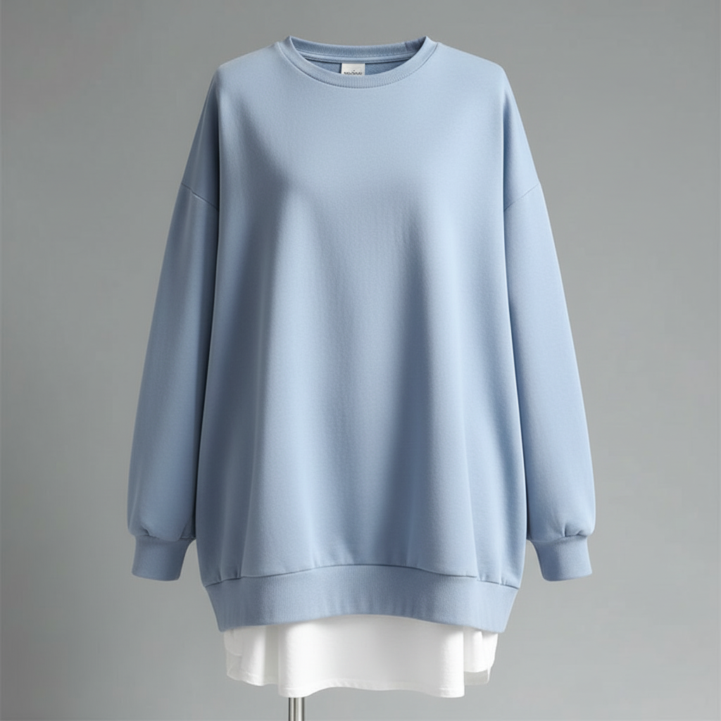 Oversized Sweatshirt for Women | Comfortable Long Sleeve Top - 7