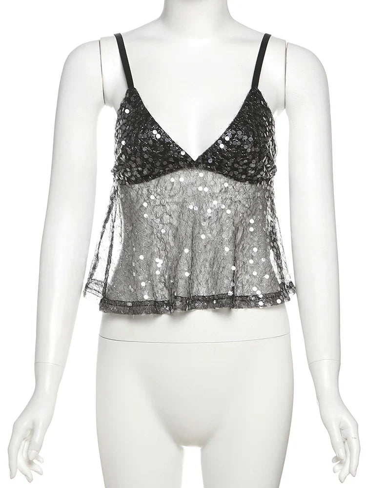 Sequin Camisole | Women's Going Out Top - 6