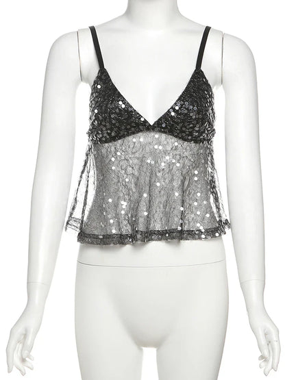 Sequin Camisole | Women's Going Out Top - 6