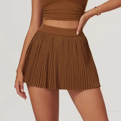 Pleated Women's Skort | 2-in-1 Golf Tennis Skirt with Shorts - 7