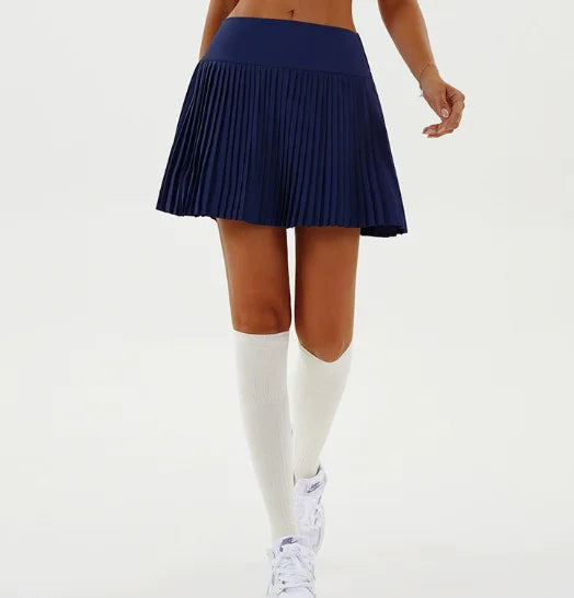 Pleated Women's Skort | 2-in-1 Golf Tennis Skirt with Shorts - 9