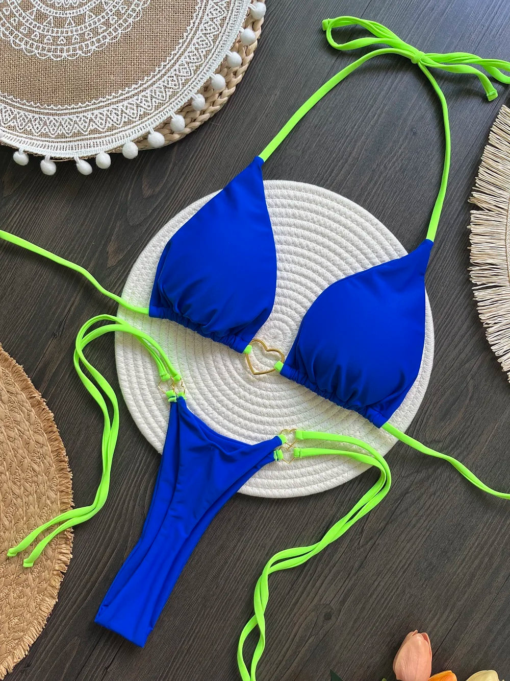 Halter Bikini Set | Women's Two-Piece Swimwear - 7