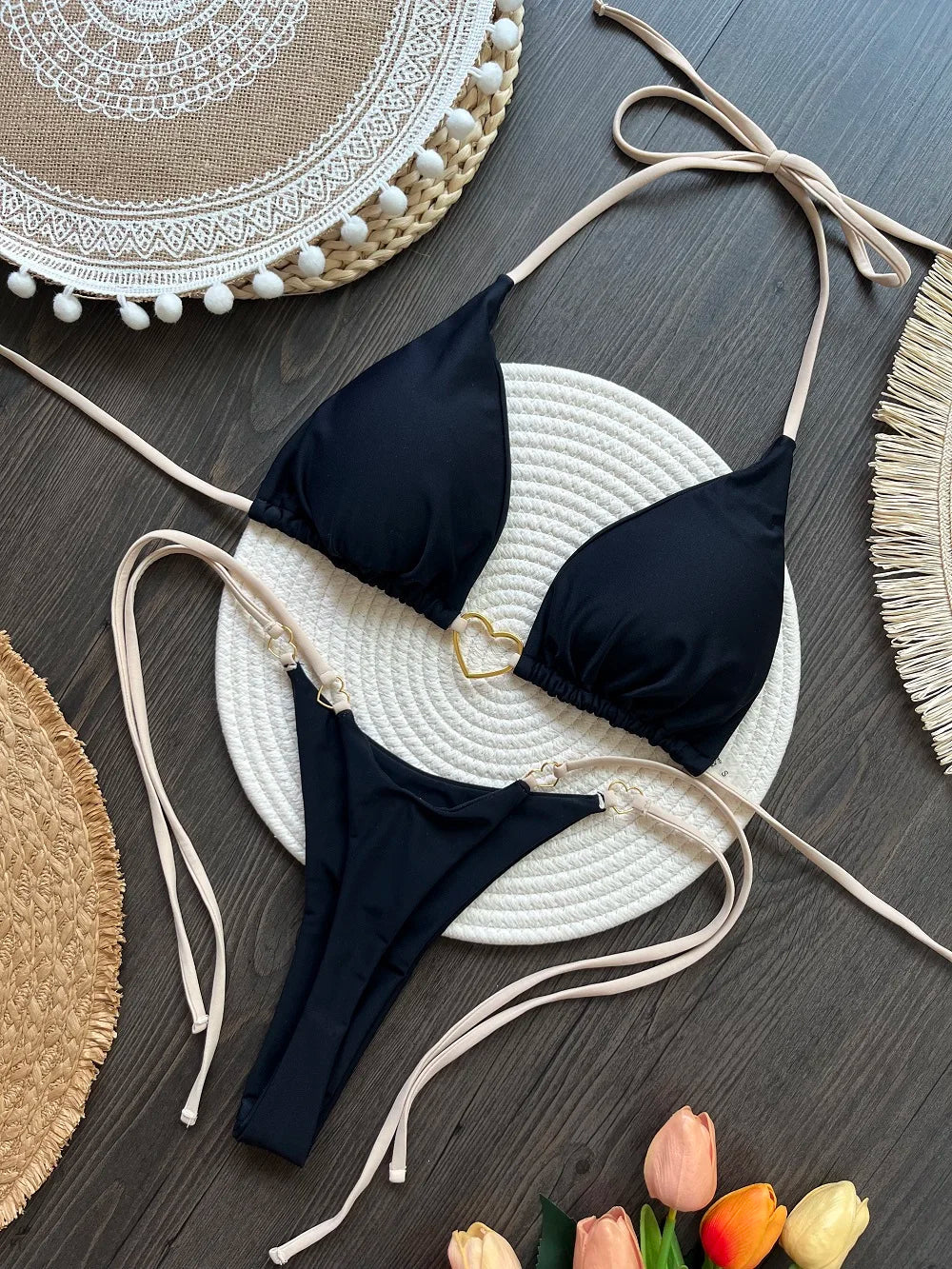 Halter Bikini Set | Women's Two-Piece Swimwear - 6