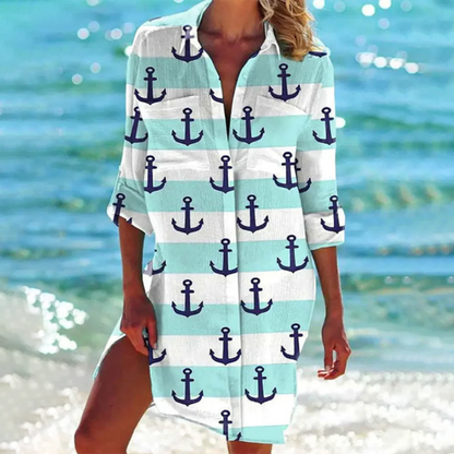 Remi | Relaxed Fit Breathable Shirt Dress - 6
