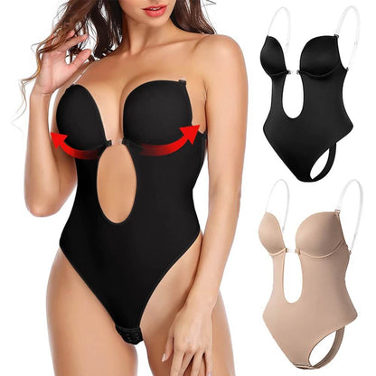 Backless Body Shaper with Cups | Women's Shaping Bodysuit - 2