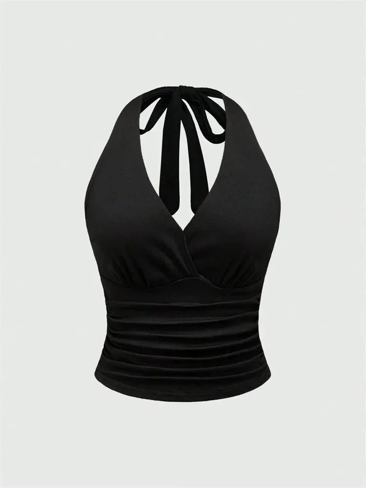 Backless Neckholder Crop Top | Women's Going Out Tops - 6