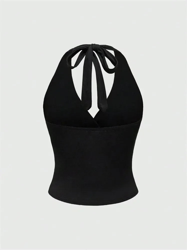 Backless Neckholder Crop Top | Women's Going Out Tops - 7