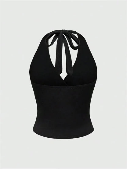 Backless Neckholder Crop Top | Women's Going Out Tops - 7