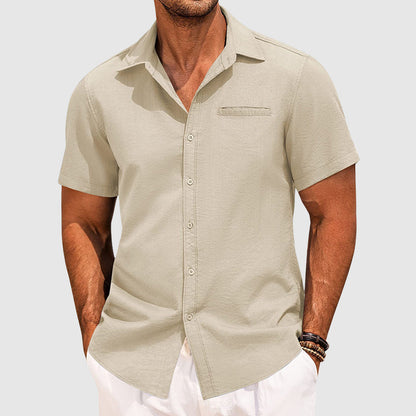 Seaford | Men's Short Sleeve Shirt with Hidden Pocket - 6