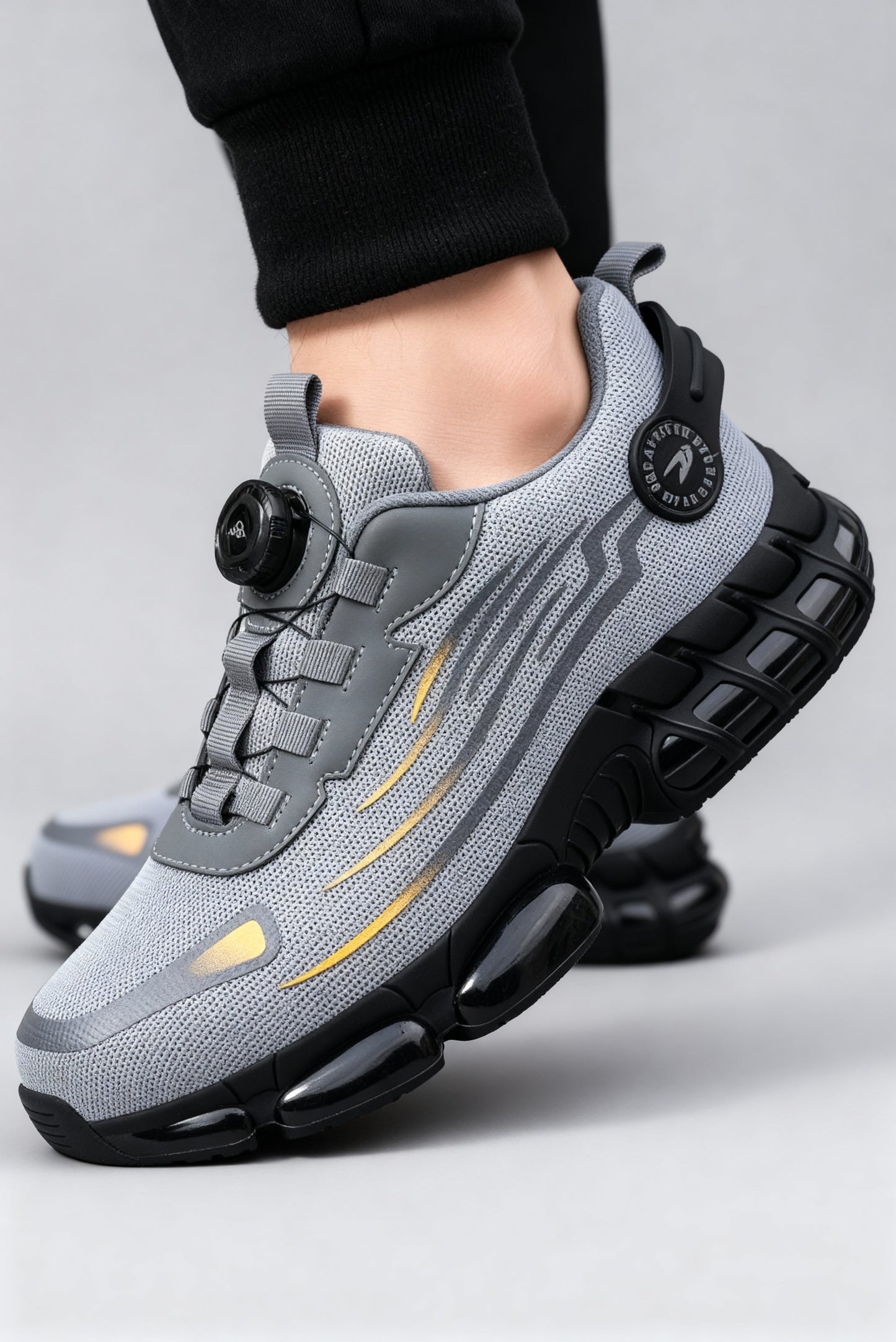 Men's Steel Toe Safety Shoes | Lightweight Slip Resistant Work Boots - 1