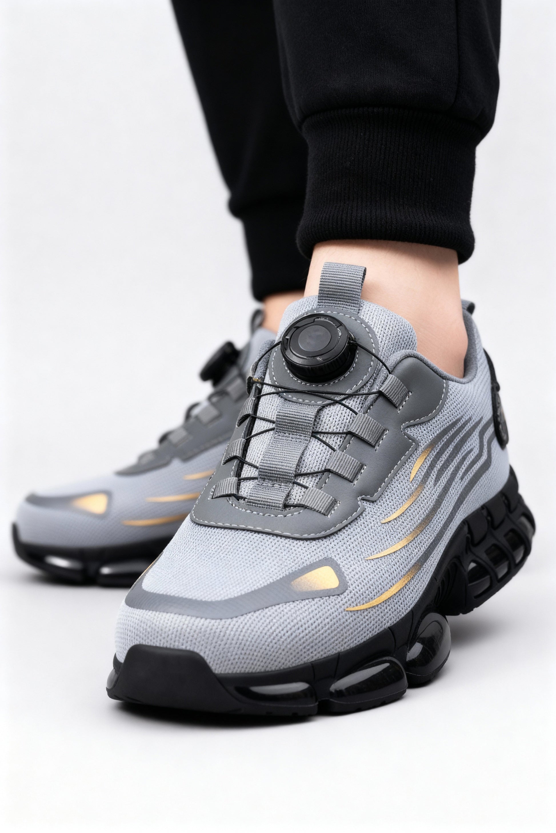 Men's Steel Toe Safety Shoes | Lightweight Slip Resistant Work Boots - 4