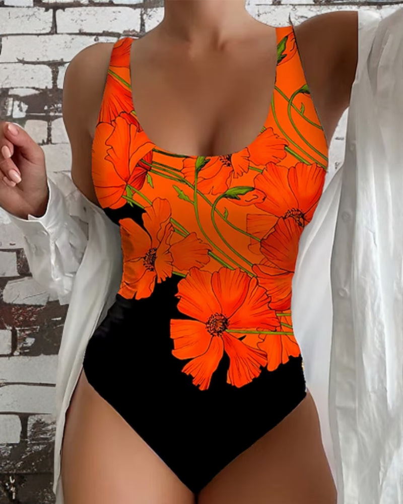Sophie | Floral Print One-Piece Swimsuit - 1