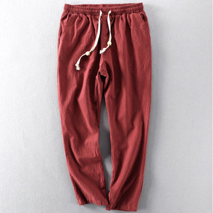 Sora | Men's Japanese Style Relaxed Fit Pants - 7