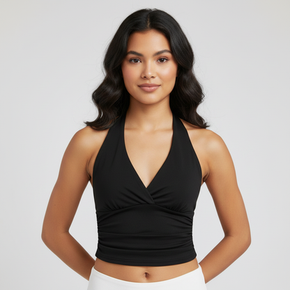 Backless Neckholder Crop Top | Women's Going Out Tops - 3