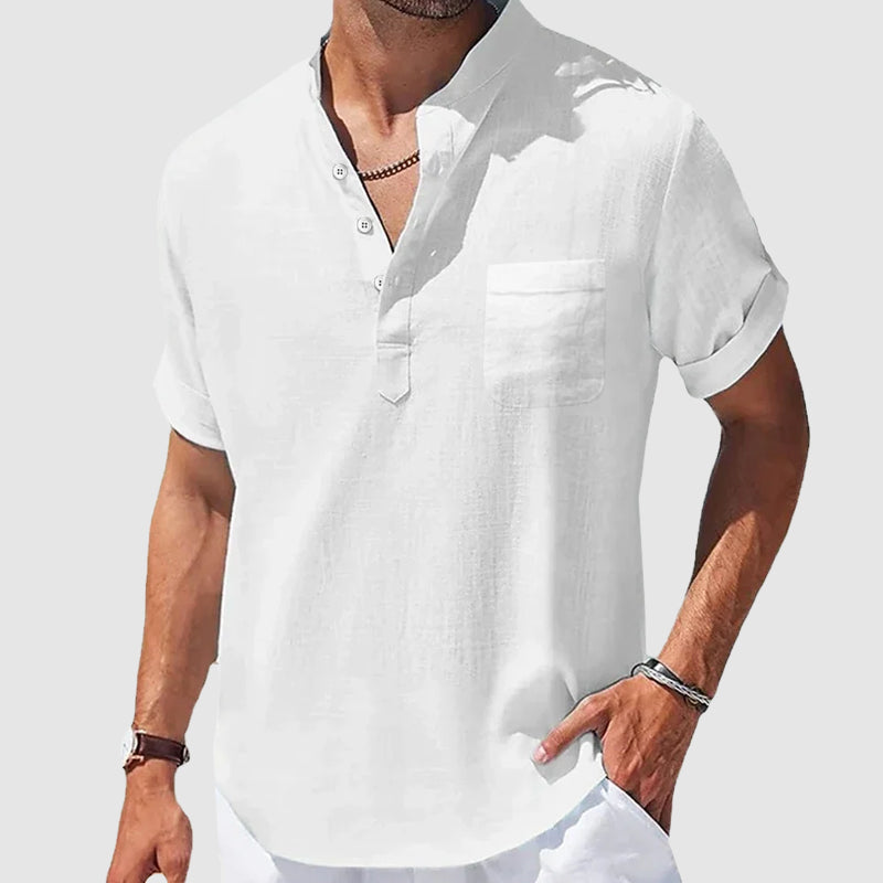 Sunwalk Henley Shirt | Men's Casual Cotton Blend T-Shirt - 3
