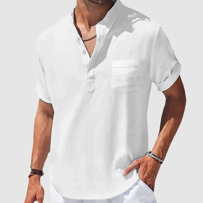 Sunwalk Henley Shirt | Men's Casual Cotton Blend T-Shirt - 3
