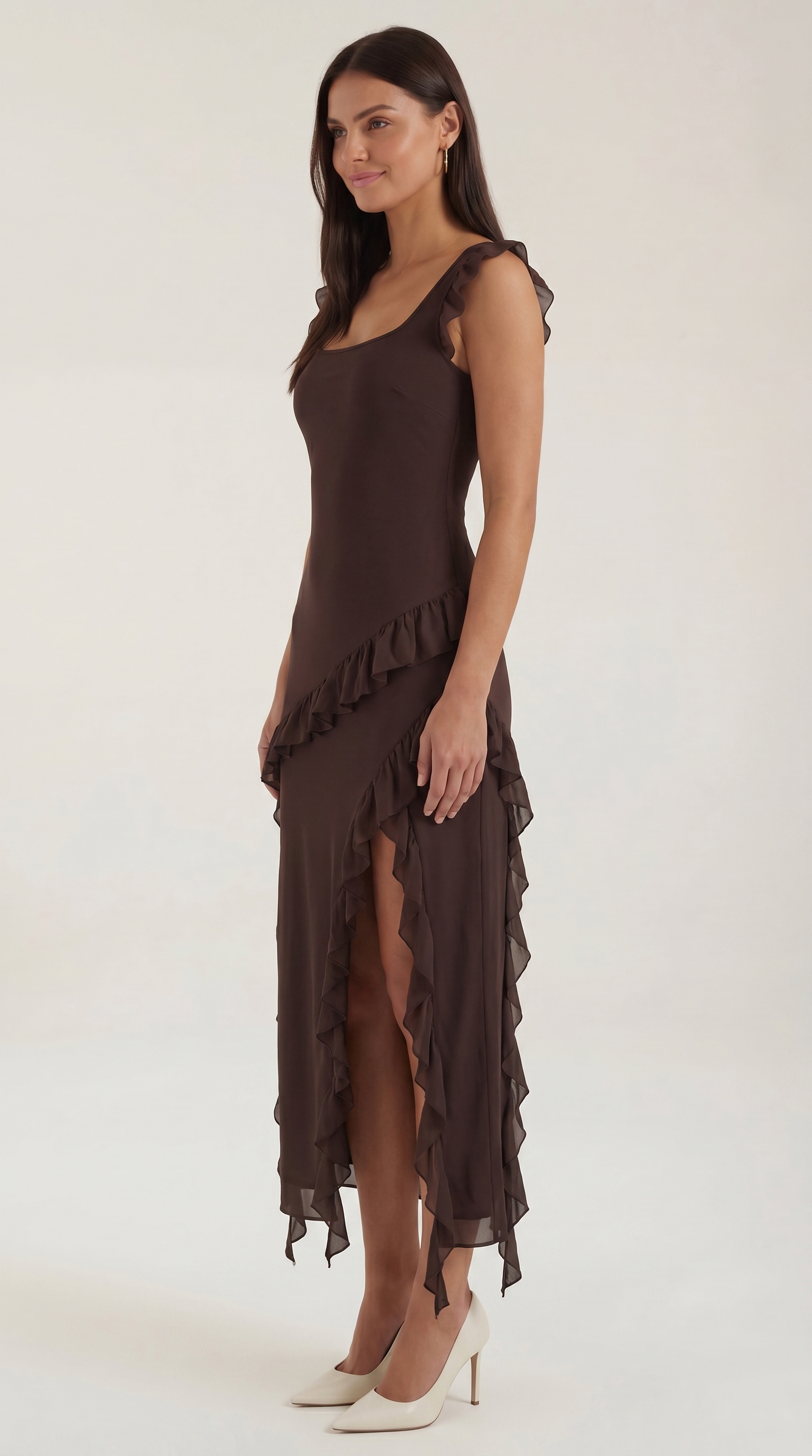 Susan | Women's Ruffled Maxi Dress - 2