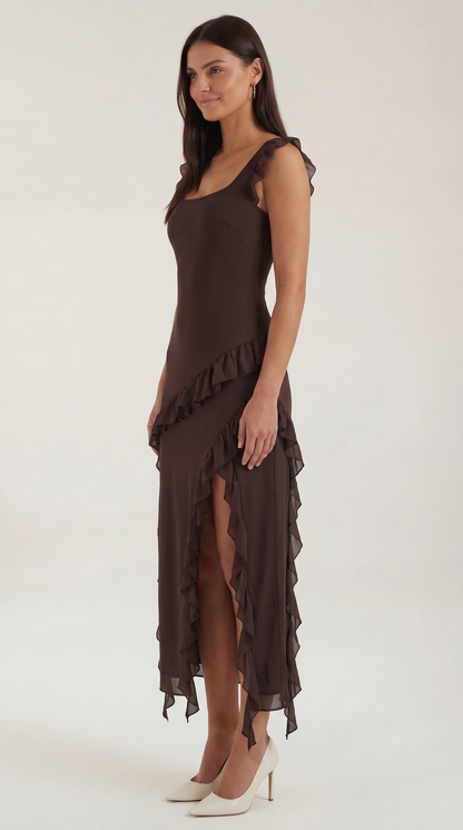 Susan | Women's Ruffled Maxi Dress - 2