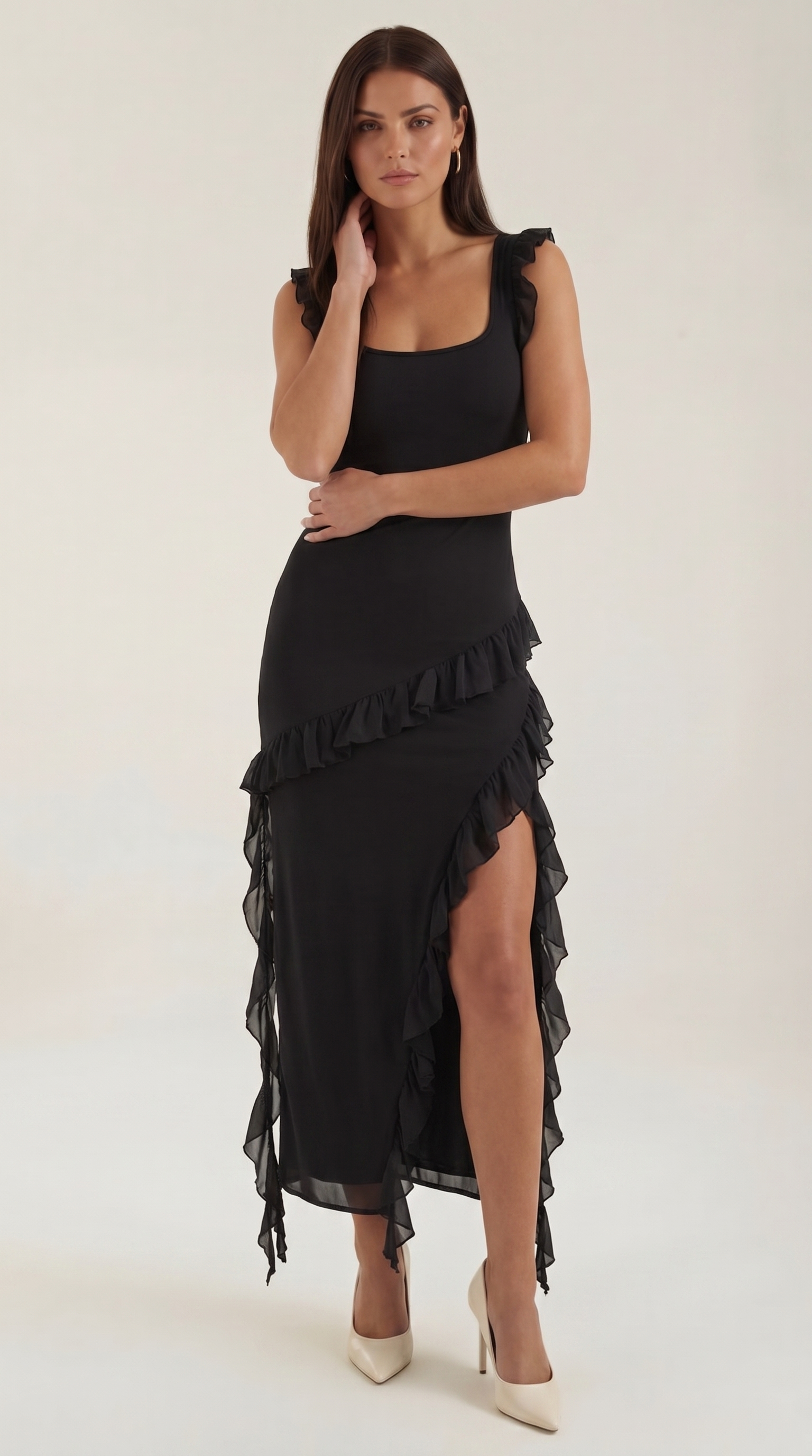 Susan | Women's Ruffled Maxi Dress - 11