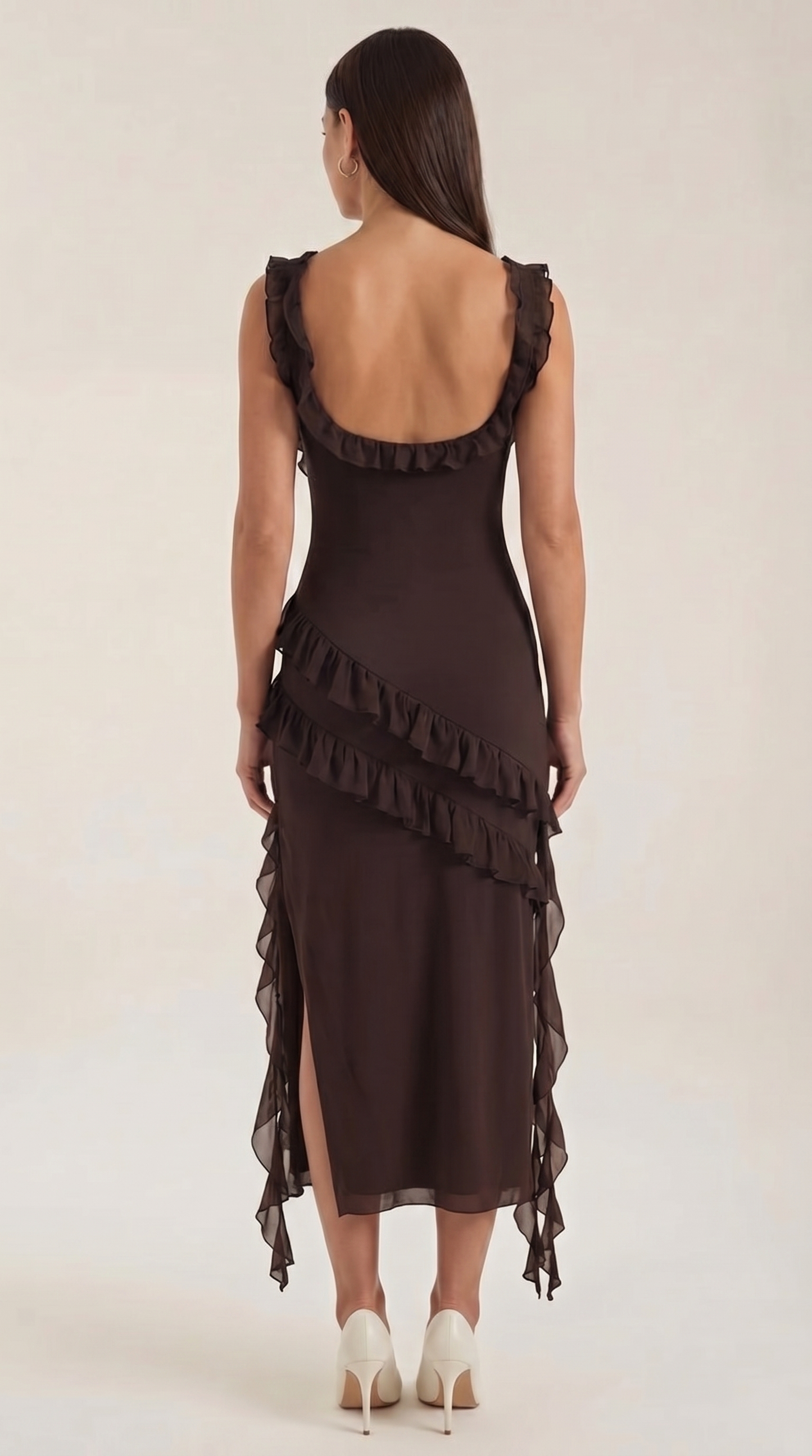 Susan | Women's Ruffled Maxi Dress - 4