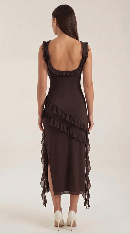Susan | Women's Ruffled Maxi Dress - 4
