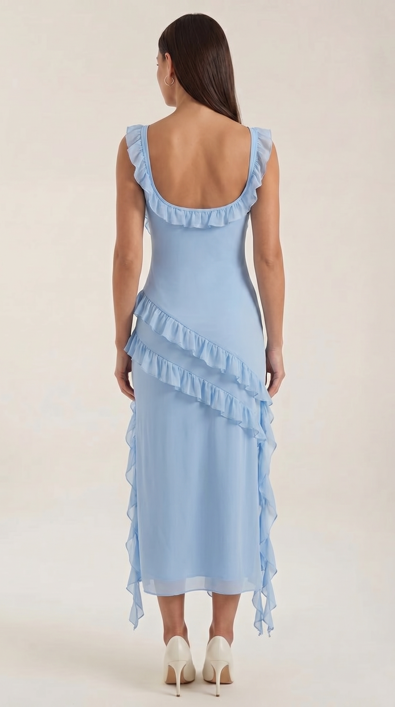 Susan | Women's Ruffled Maxi Dress - 9