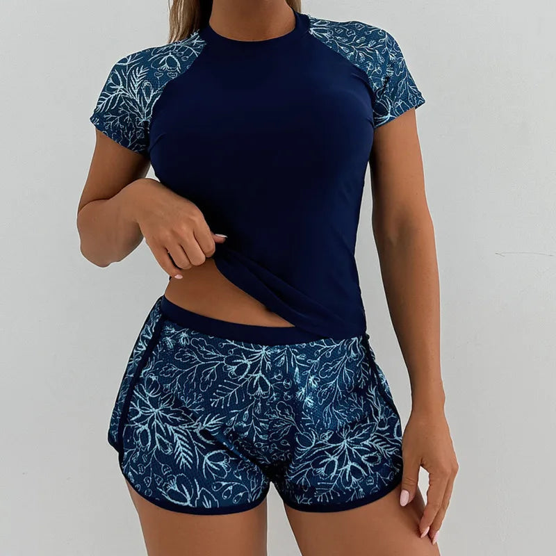 Women's Tankini Set | Stylish Two-Piece Swimsuit with Shorts - 1