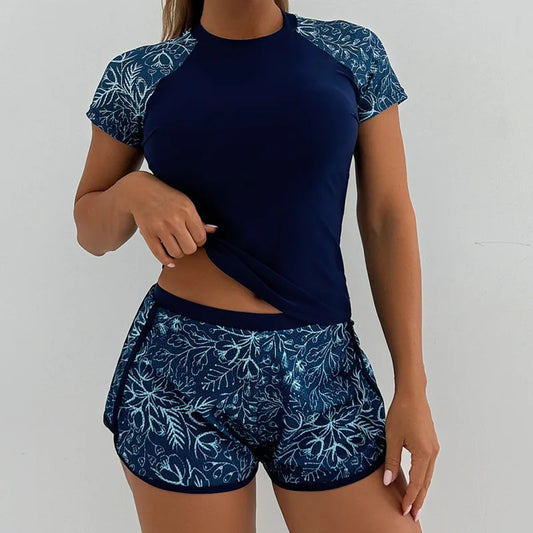 Women's Tankini Set | Stylish Two-Piece Swimsuit with Shorts - 1