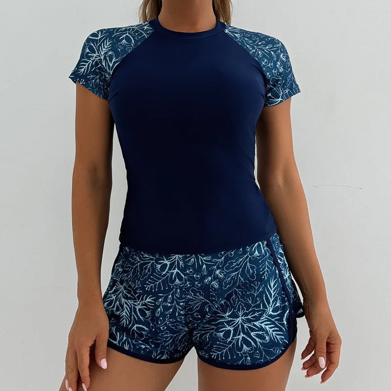 Women's Tankini Set | Stylish Two-Piece Swimsuit with Shorts - 2