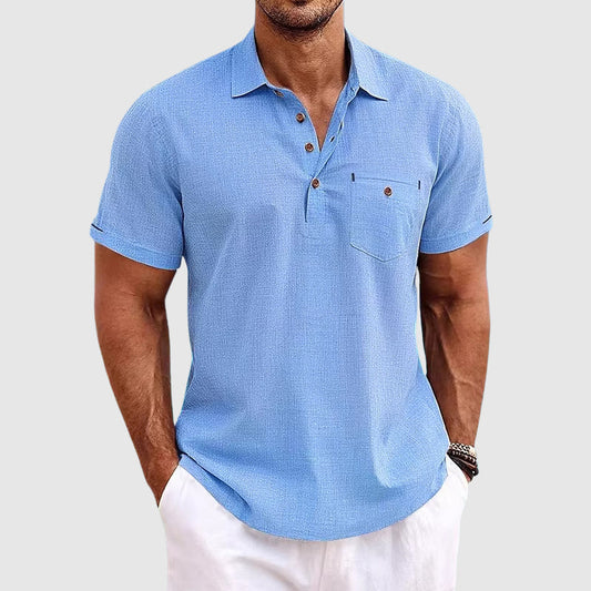 Lightweight Linen Polo Shirt | Men's Polo Shirts - 1