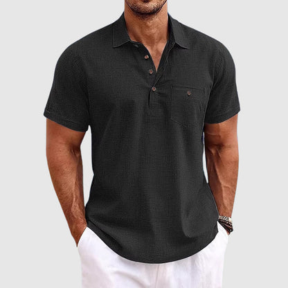 Lightweight Linen Polo Shirt | Men's Polo Shirts - 2