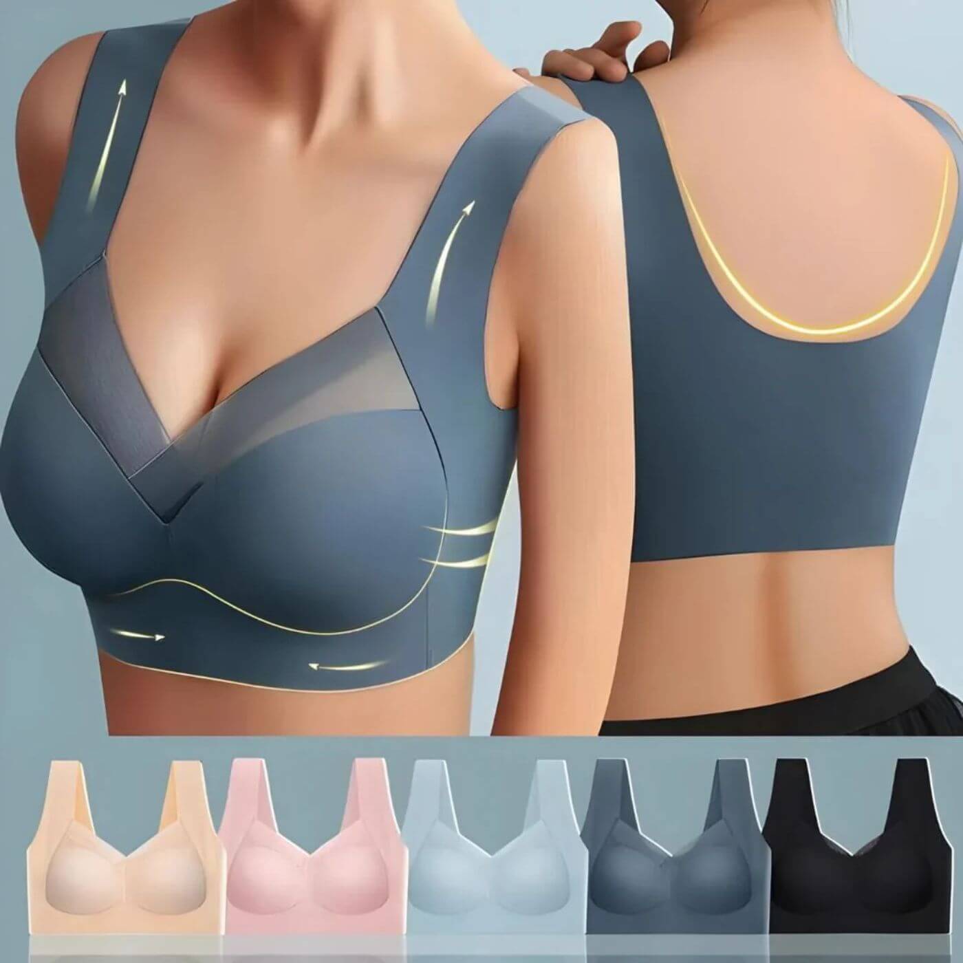 Strapless Seamless Bra | Wireless Everyday Comfort for Women - 1