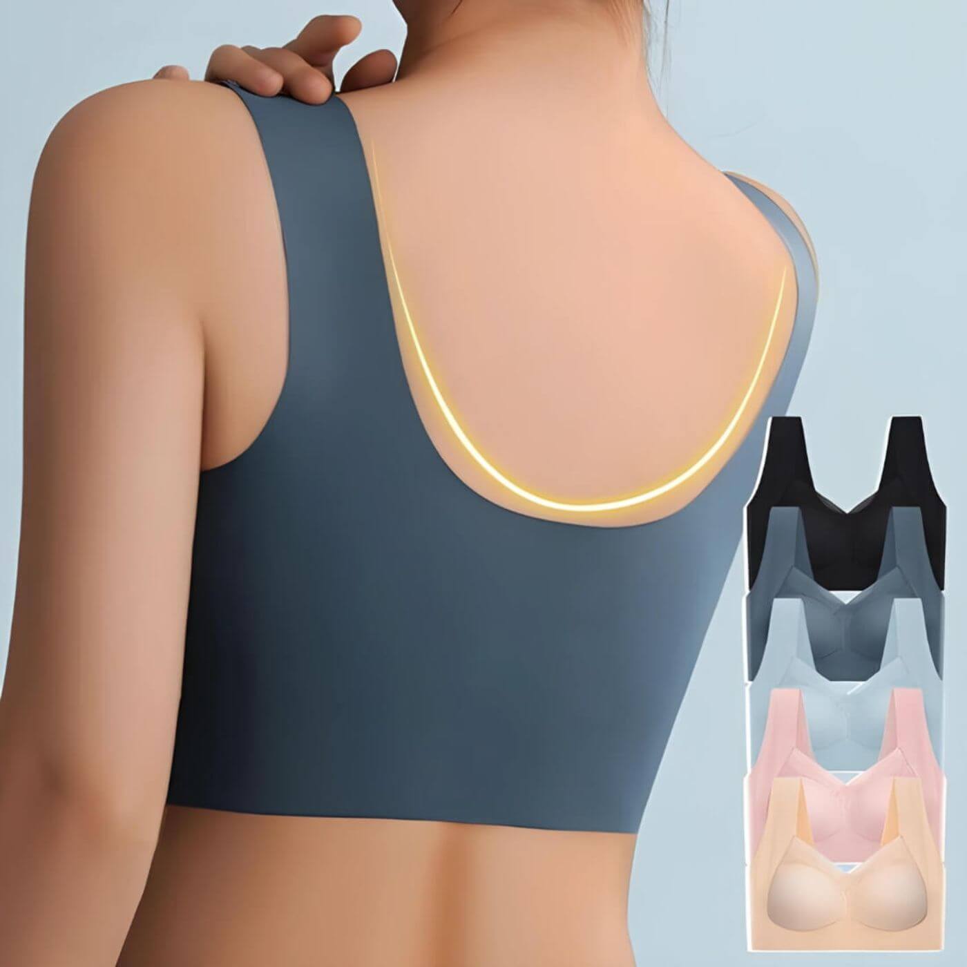 Strapless Seamless Bra | Wireless Everyday Comfort for Women - 5