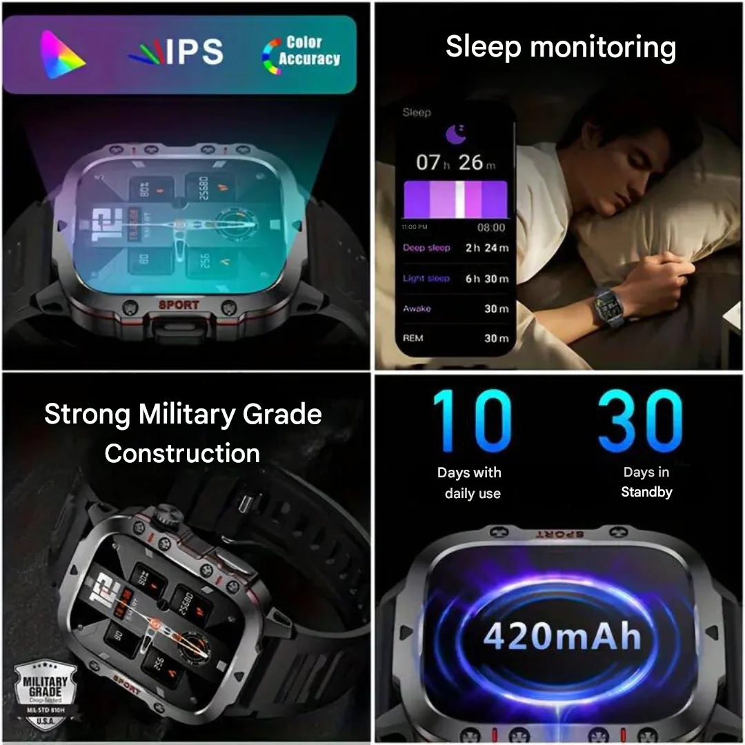 TrailMate | Waterproof Outdoor Smart Watch with Health Tracking - 3