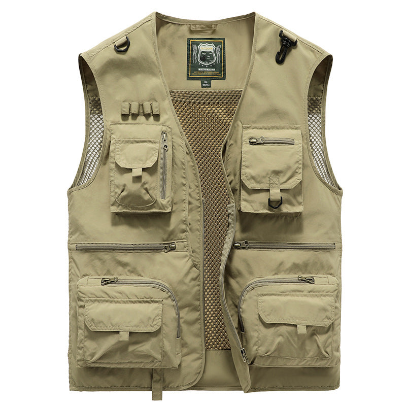 Unisex Summer Outdoor Vest with Multiple Pockets - 2
