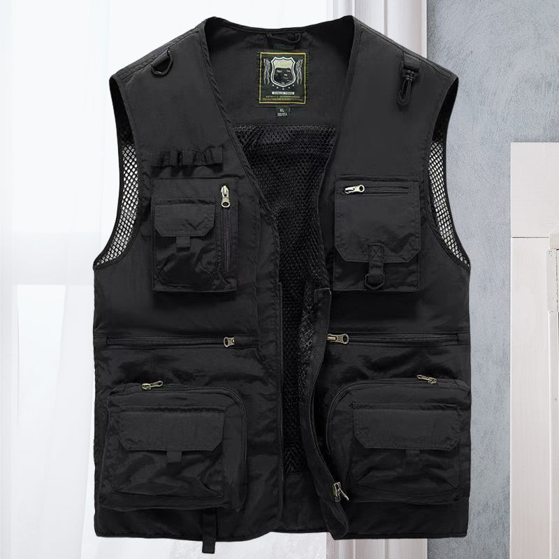 Unisex Summer Outdoor Vest with Multiple Pockets - 11