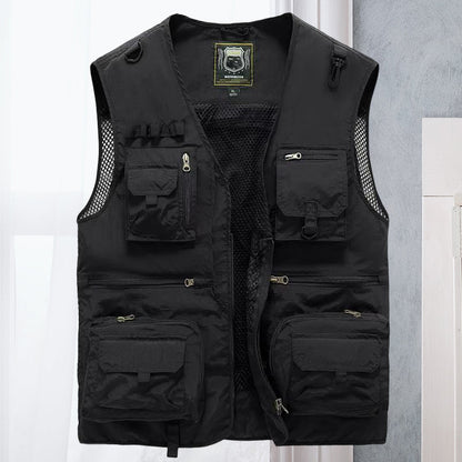 Unisex Summer Outdoor Vest with Multiple Pockets - 11