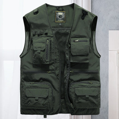 Unisex Summer Outdoor Vest with Multiple Pockets - 13