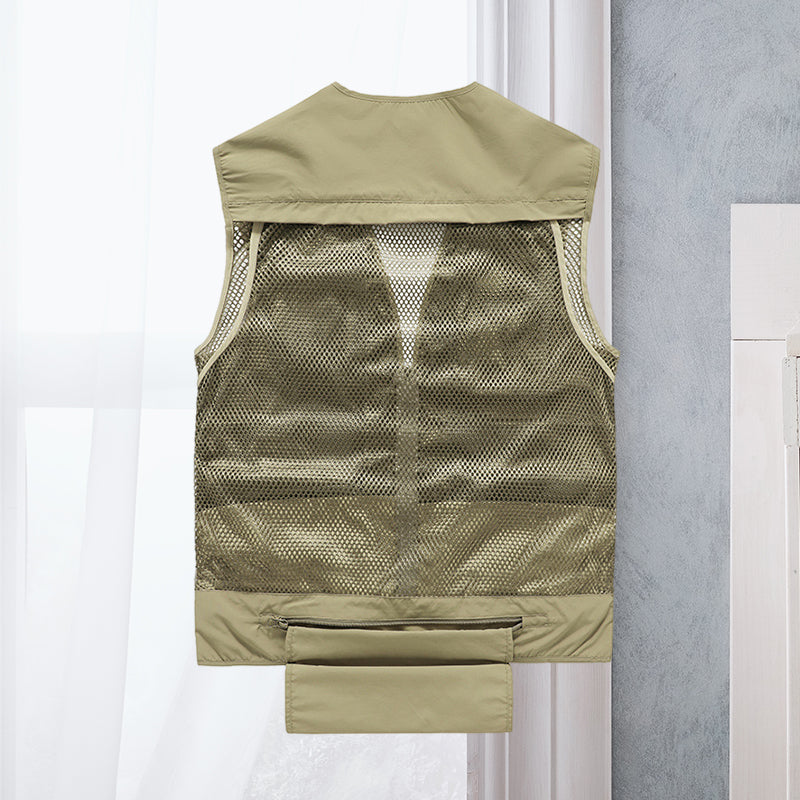 Unisex Summer Outdoor Vest with Multiple Pockets - 4