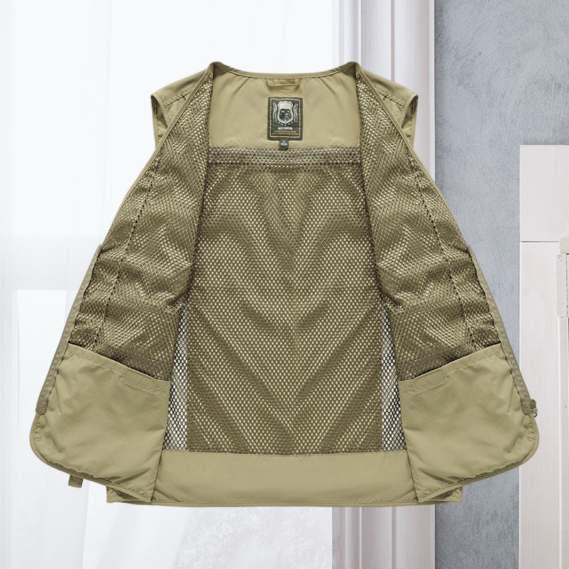 Unisex Summer Outdoor Vest with Multiple Pockets - 5