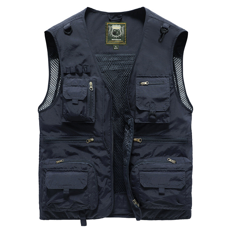 Unisex Summer Outdoor Vest with Multiple Pockets - 6