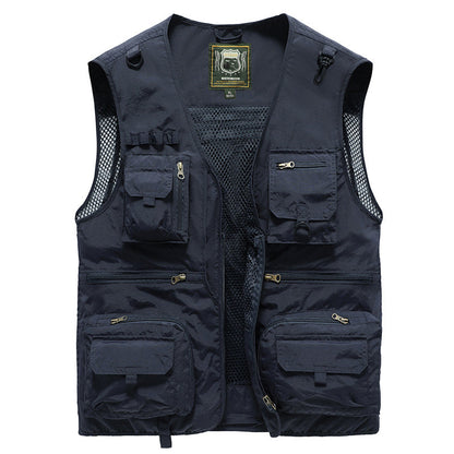 Unisex Summer Outdoor Vest with Multiple Pockets - 6