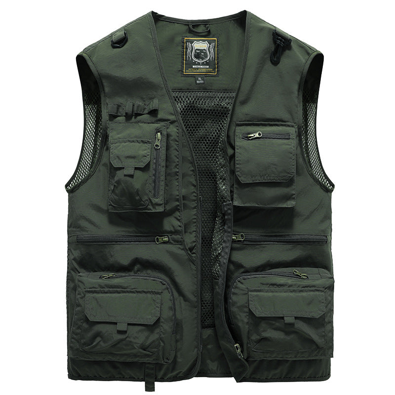 Unisex Summer Outdoor Vest with Multiple Pockets - 8