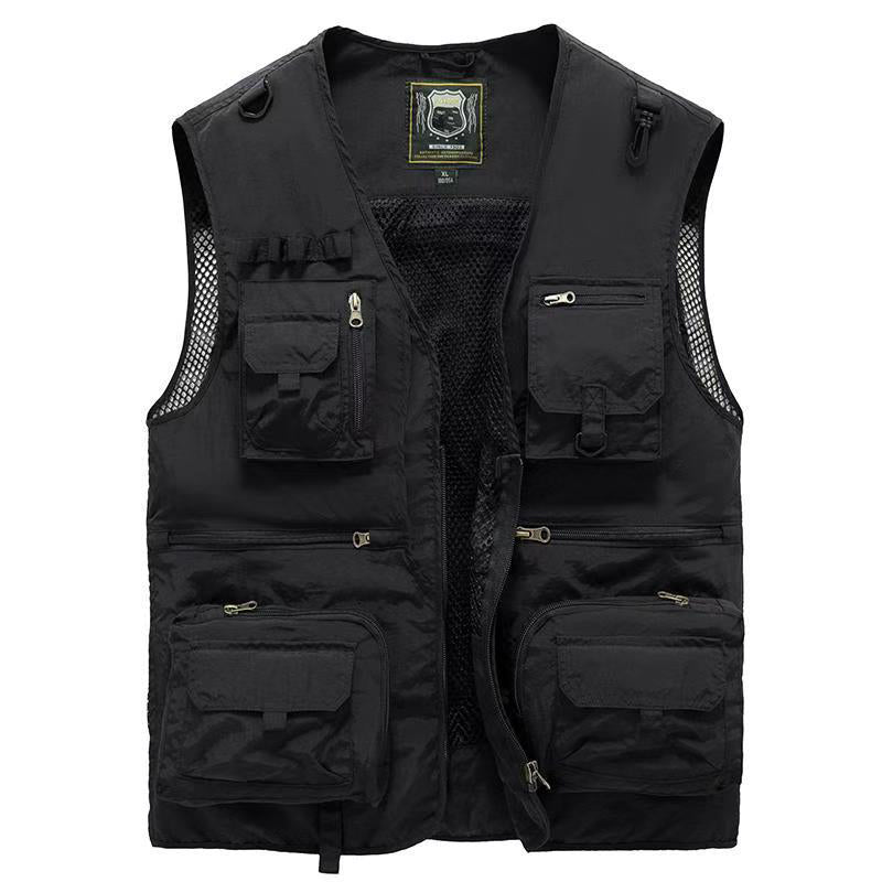 Unisex Summer Outdoor Vest with Multiple Pockets - 9