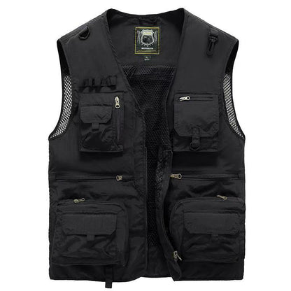 Unisex Summer Outdoor Vest with Multiple Pockets - 9
