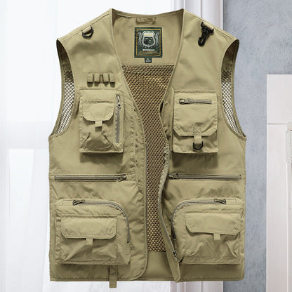 Unisex Summer Outdoor Vest with Multiple Pockets - 10