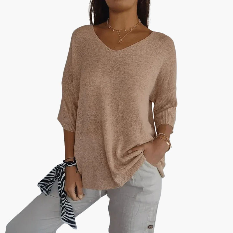 Women's V-Neck T-Shirt | Casual Short Sleeve Womens Shirts - 3