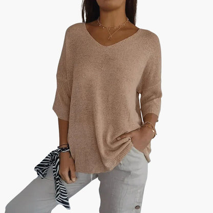 Women's V-Neck T-Shirt | Casual Short Sleeve Womens Shirts - 3